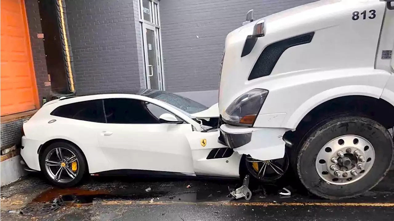 Man Loses Job, Man Drives Truck Over Boss's Ferrari, Man Gets Arrested