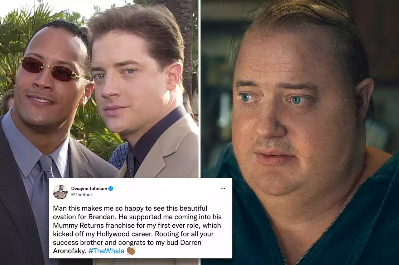 Why Dwayne Johnson is happy for his ‘brother’ Brendan Fraser