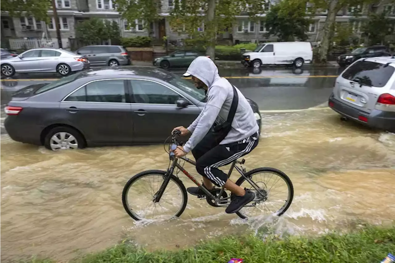 Flood watches are in effect Tuesday for the Philly region, and a tornado warning was issued at the Shore