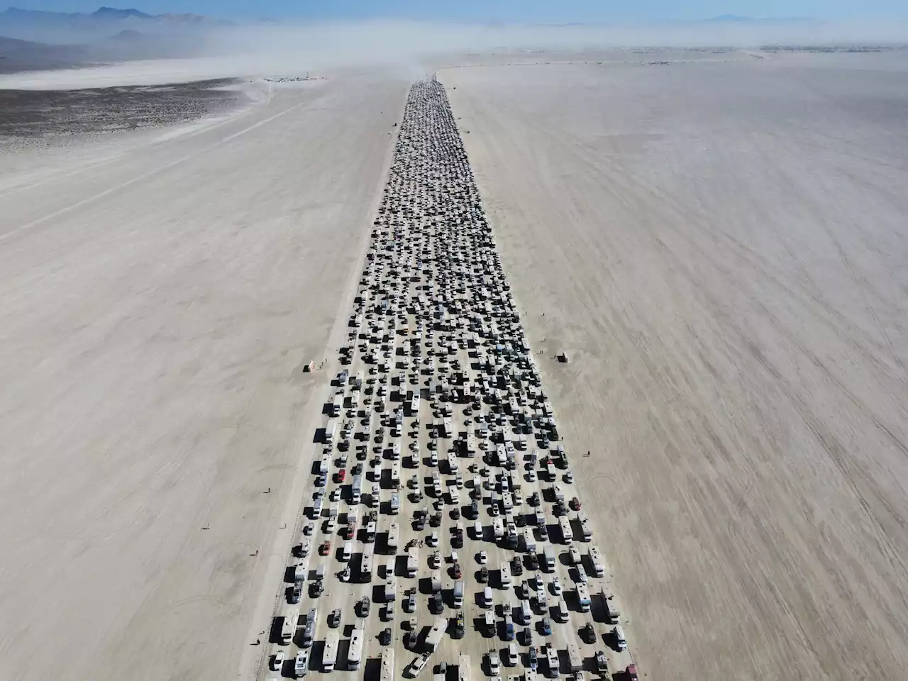 Burning Man traffic jam results in eight-hour 'exodus'