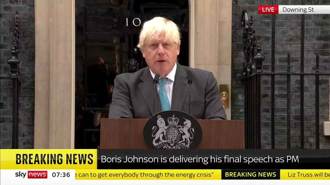 'This is it folks': Boris Johnson calls himself a 'booster rocket' in final speech as PM