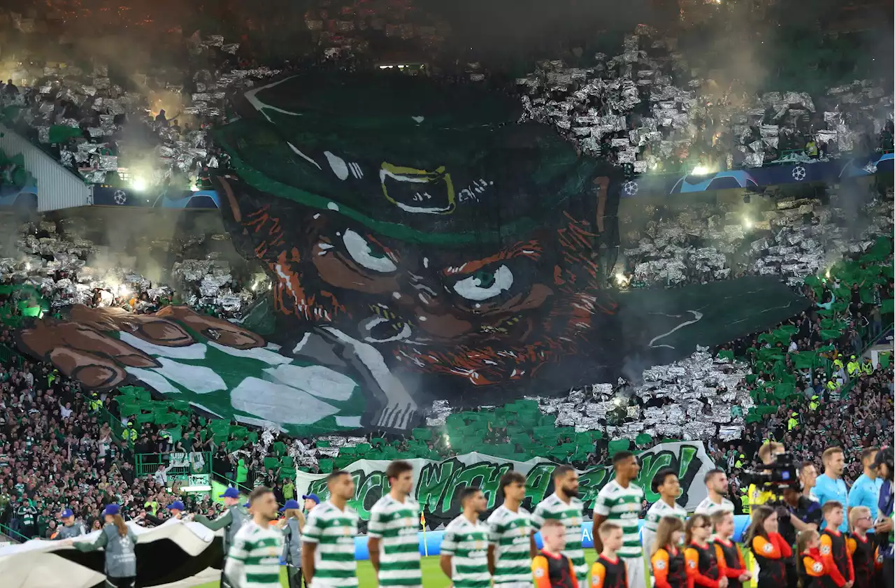 Celtic fans welcome Real Madrid to Paradise with stunning visual display