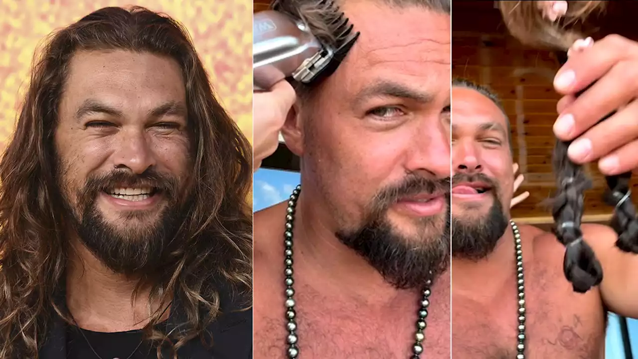 Jason Momoa shaves iconic locks to promote ocean protection, elimination of plastic bottles