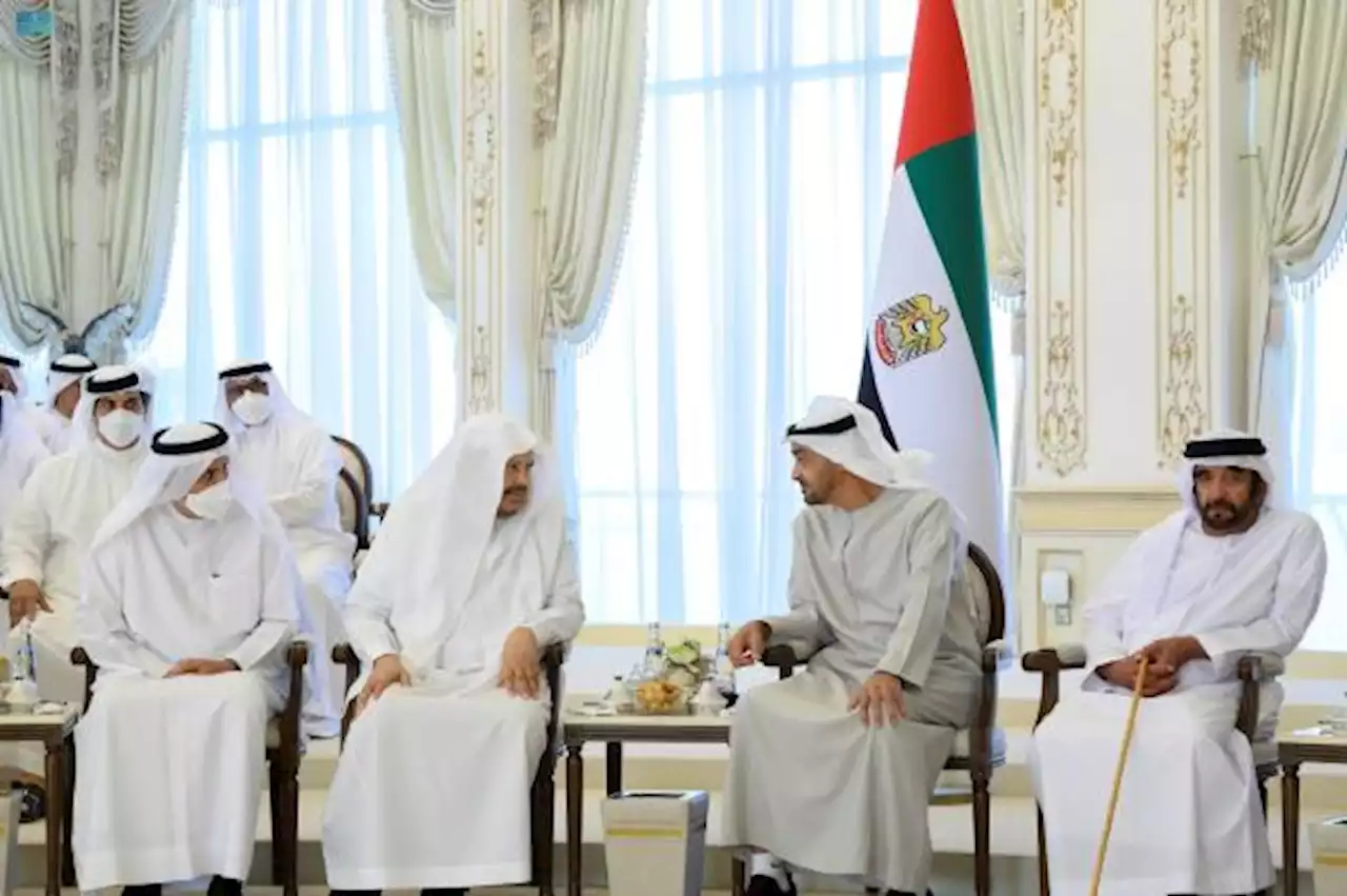 رئيس الإمارات يستقبل رئيس الشورى ويستعرضا العلاقات الأخوية