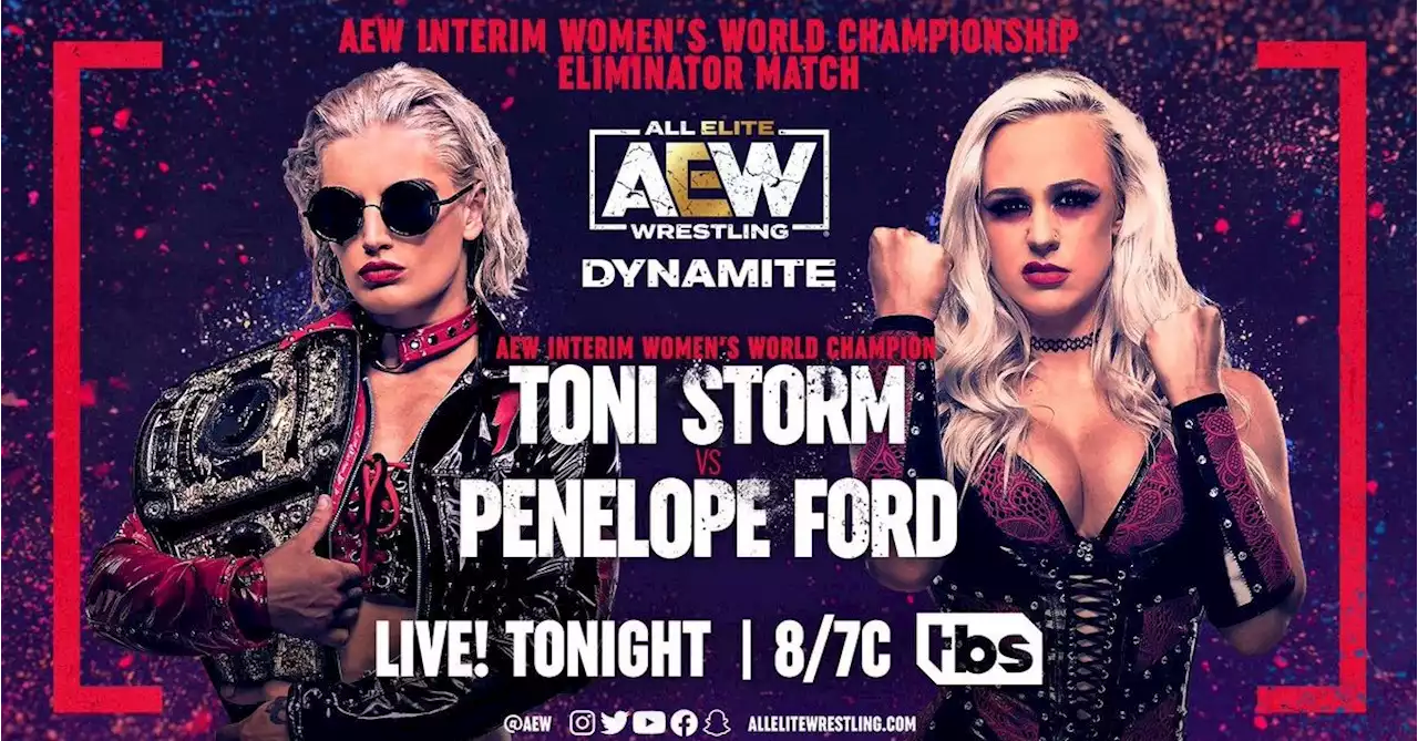 Toni Storm vs. Penelope Ford Added to Tonight's AEW Dynamite