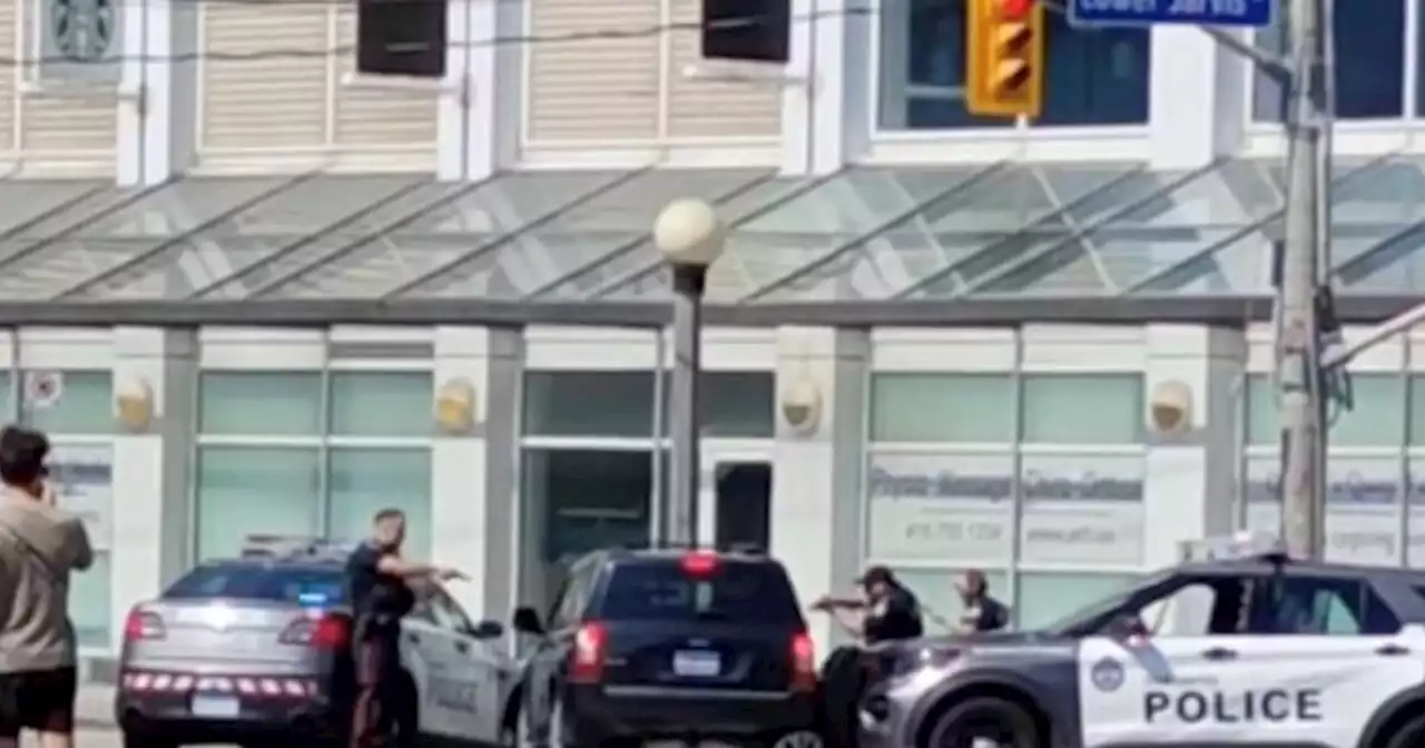 Toronto police takedown of driver suspected of multiple hit and runs caught on video