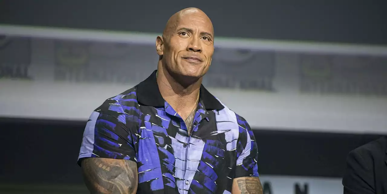 Dwayne Johnson turns up at Black Adam screening