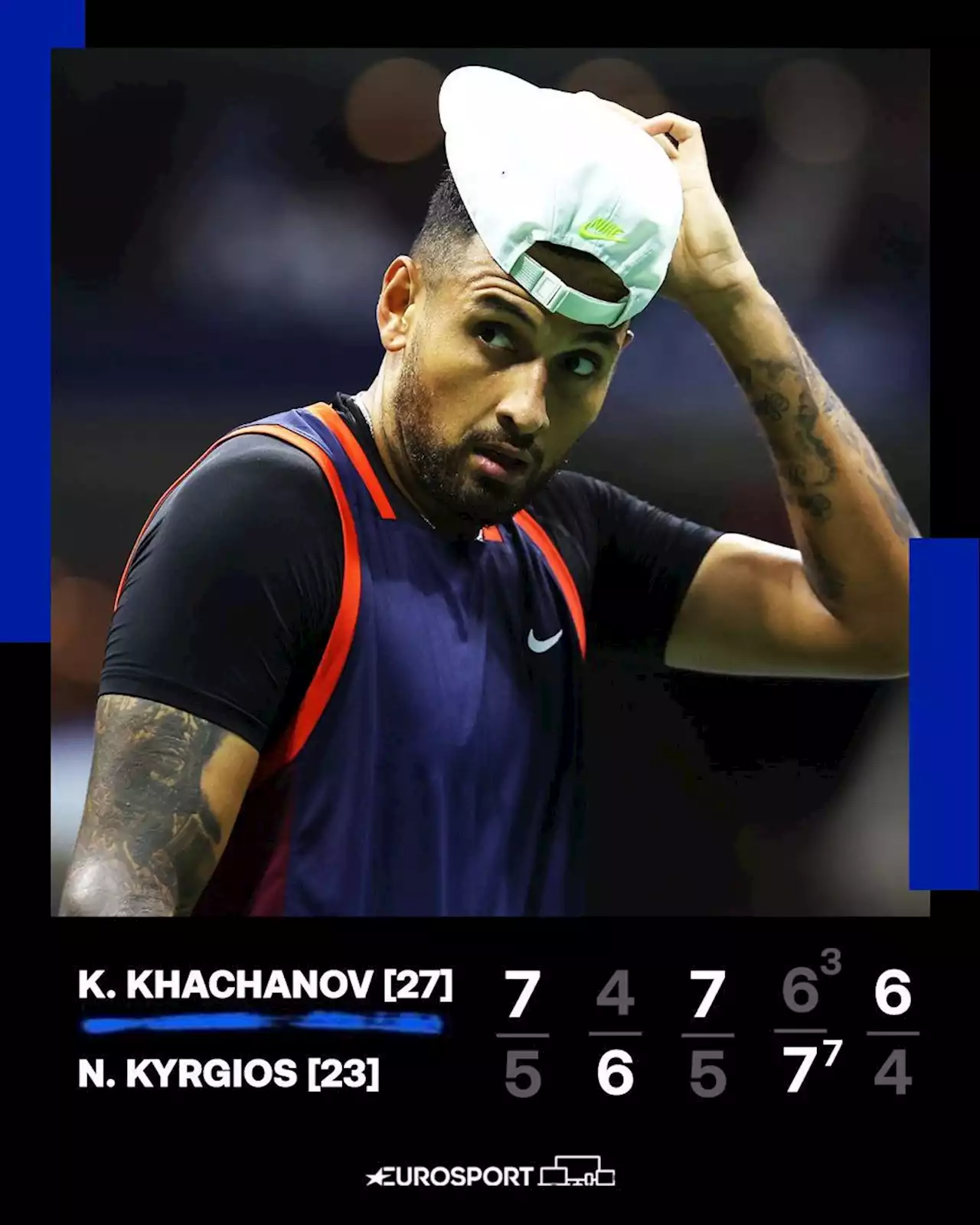 US Open: Nick Kyrgios geht im Viertelfinale gegen Karen Khachanov in die Knie