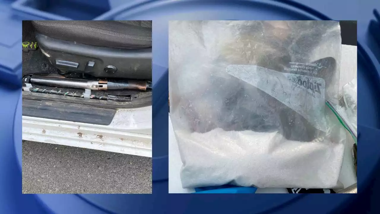 Auburn Police recover shotgun, meth from man driving a stolen car with a child in the backseat