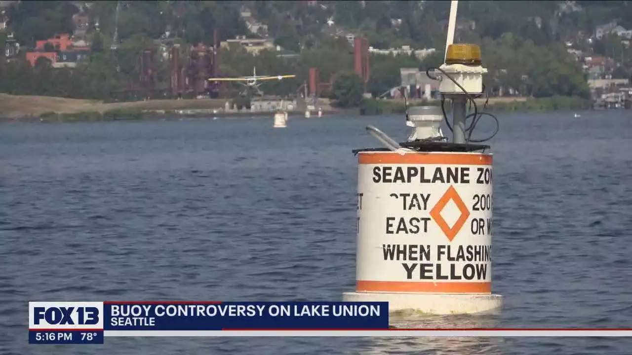 Seaplane buoys draw line of controversy on South Lake Union