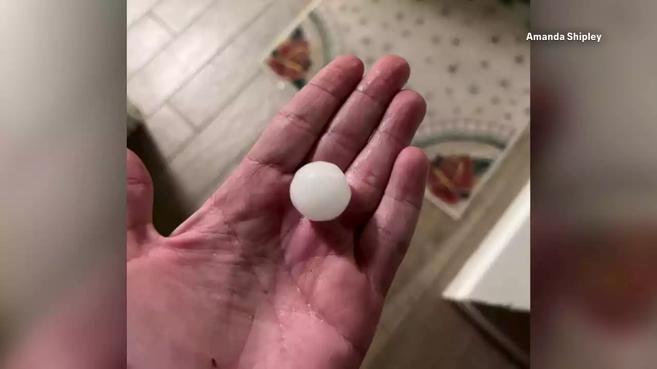 Hail, strong winds cause damage in North Texas