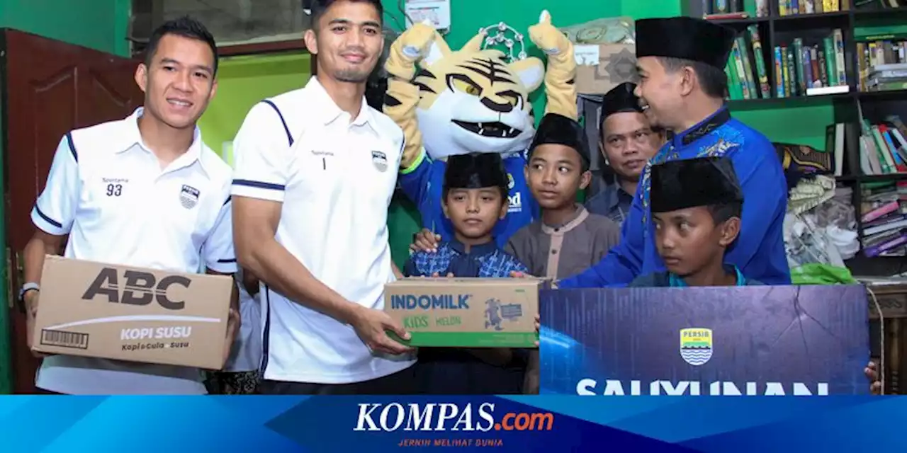 Sauyunan pada HUT Ke-13 PT PBB, Persib Berbagi dengan Anak-anak Panti