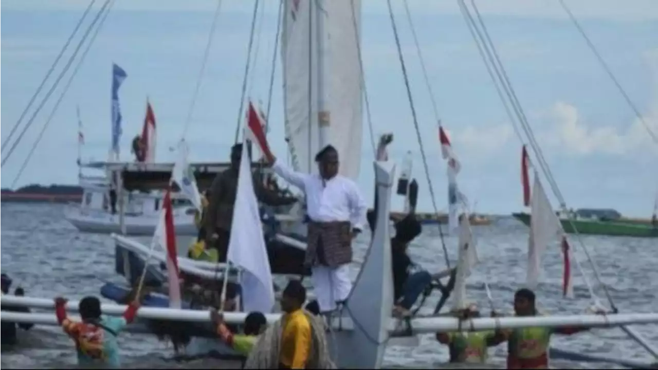 Dukung Percepatan Pembangunan IKN, 34 Perahu Sandeq dari Sulawesi Barat Tiba di Kalimantan Timur