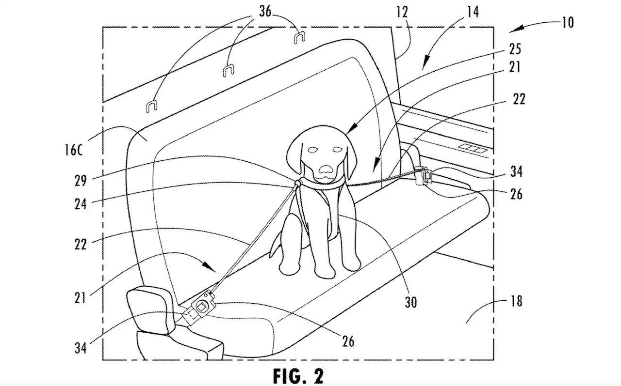 Ford patents pet restraints for cars