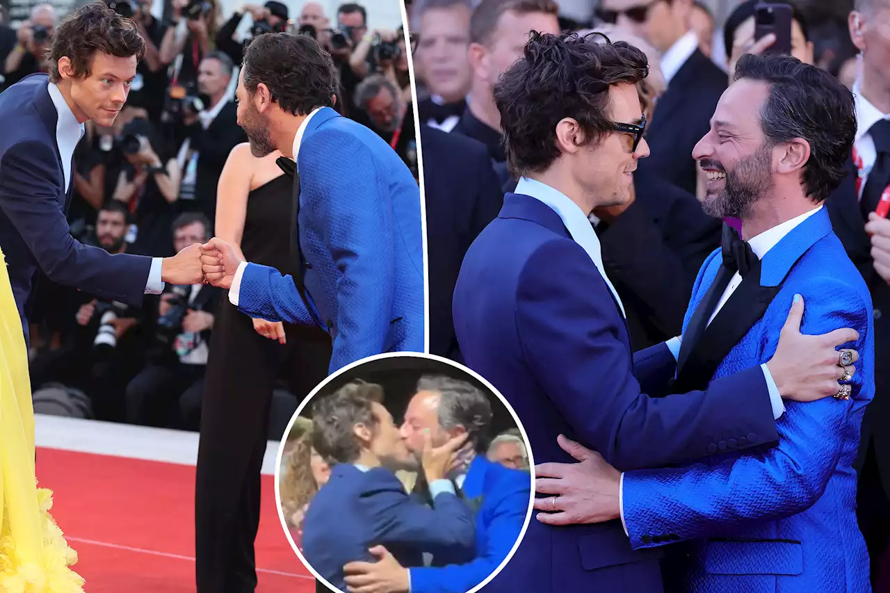 Harry Styles kisses Nick Kroll on lips at ‘Don’t Worry Darling’ premiere