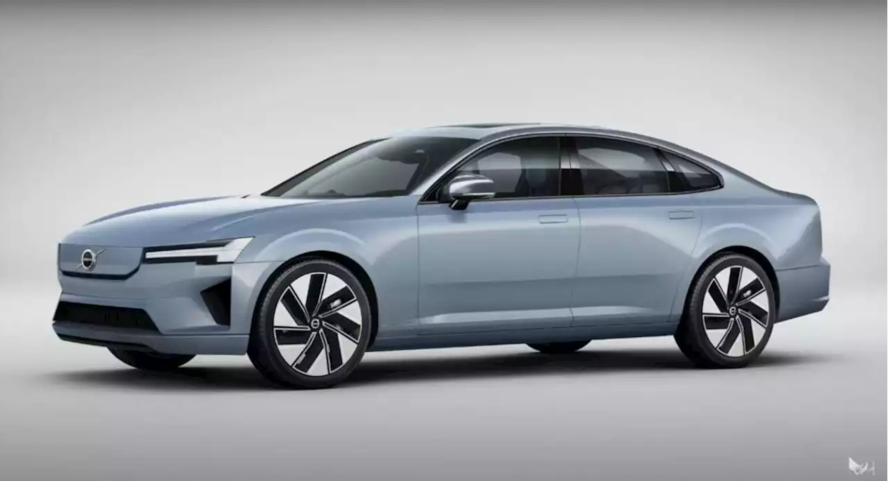 Next Volvo S90 rendered by Theophilus Chin - shape from current sedan, surfacing from Concept Recharge - paultan.org