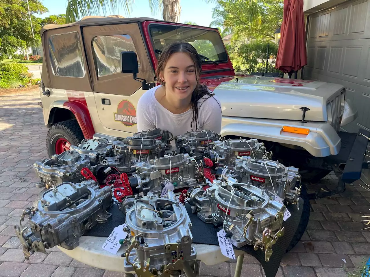 This Florida teen is making a business out of rebuilding old-school auto tech