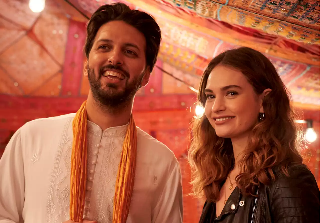 Watch Lily James, Shazad Latif Fall for Each Other in 'What's Love Got to Do With It?' Trailer