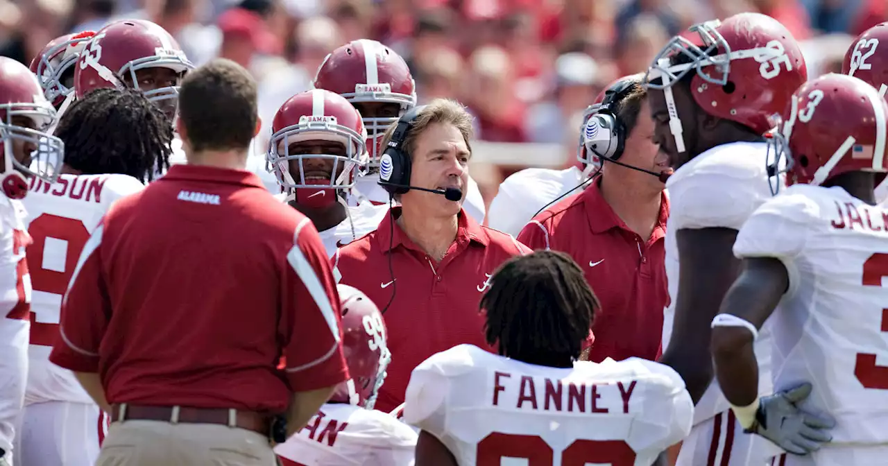 Alabama football coach Nick Saban reveals how he helps players manage anxiety