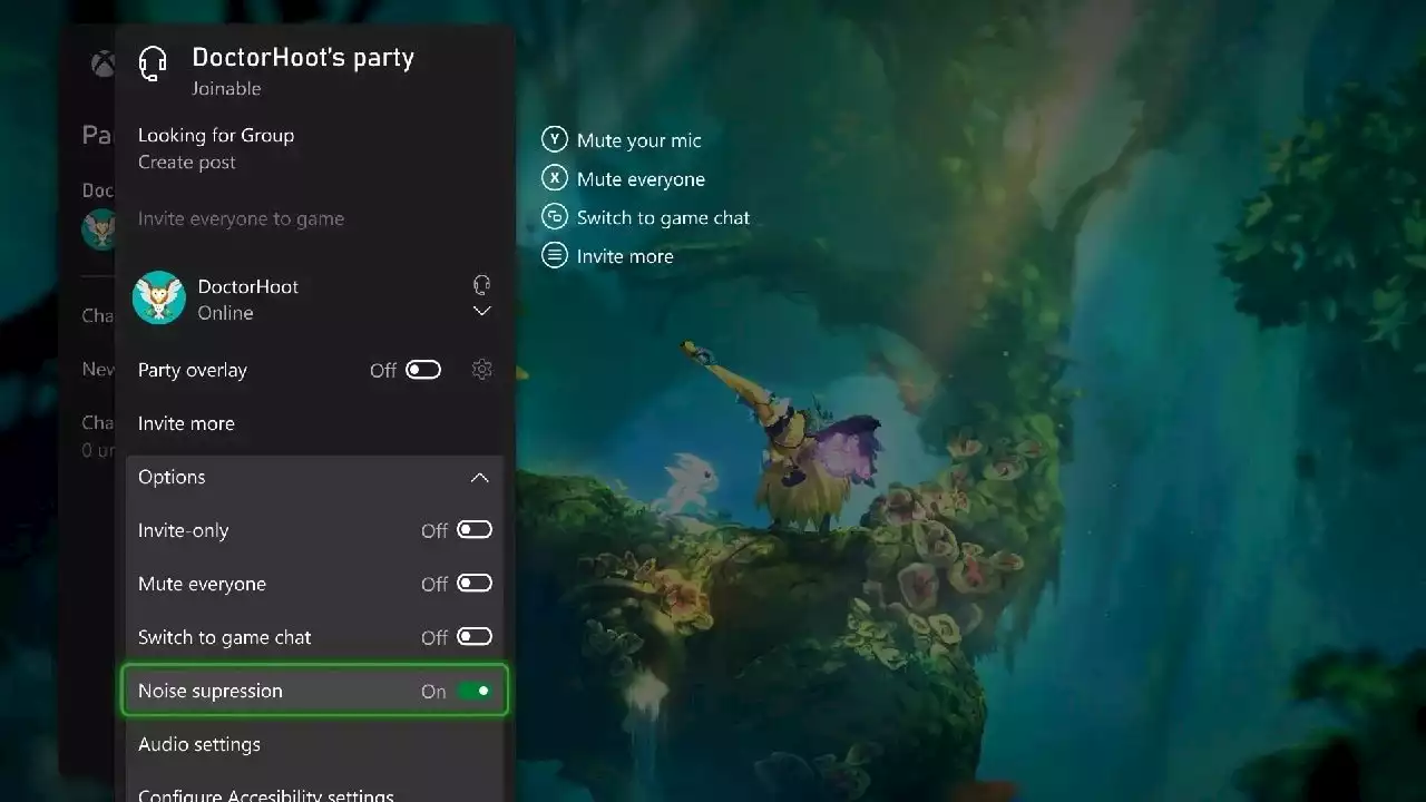 Xbox update adds Series X|S party chat noise suppression