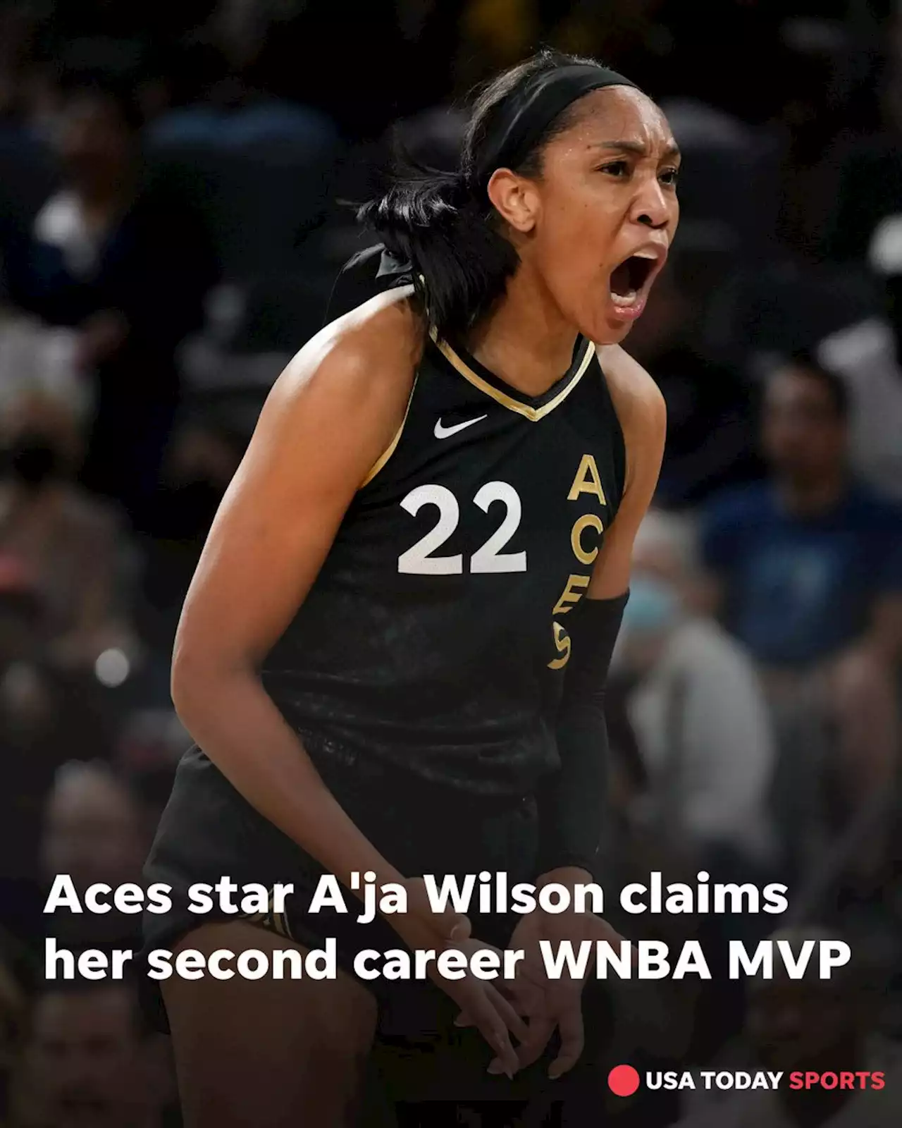 A'ja Wilson of Las Vegas Aces wins 2022 WNBA MVP, edging Seattle Storm's Breanna Stewart