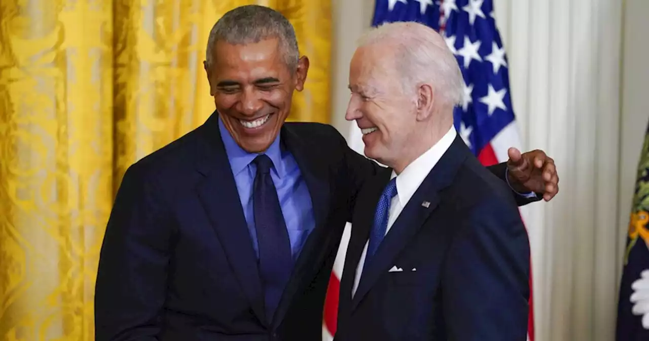 Biden welcomes Obama to the White House for portrait unveiling