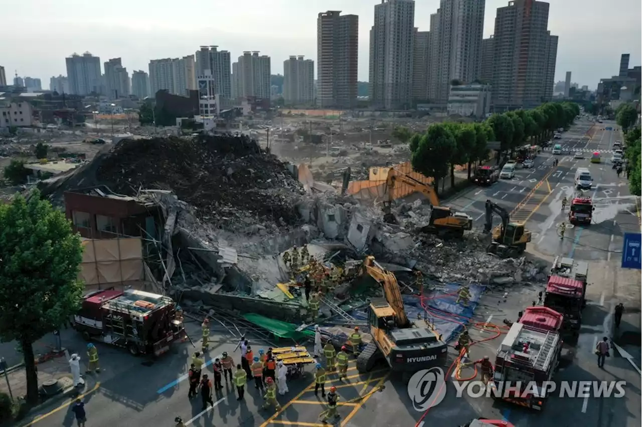 '광주 학동 참사' 하청·감리만 실형…현대산업개발 책임자 집유(종합2보) | 연합뉴스