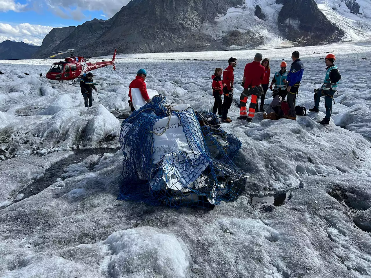 Aletschgletscher: 54 Jahre nach tödlichem Crash wurde das Wrack geborgen