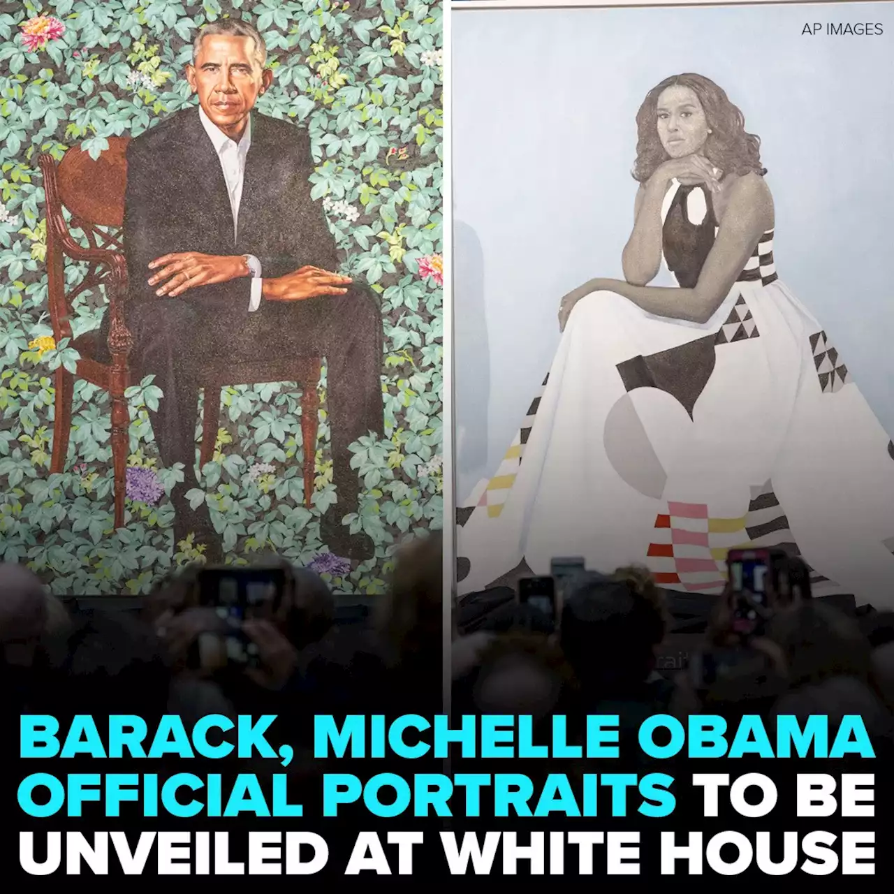 Official portraits of Barack, Michelle Obama unveiled at White House ceremony