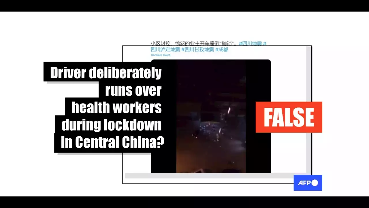 Old video of Chinese street quarrel recirculated as 'attack on health workers over Covid rules'