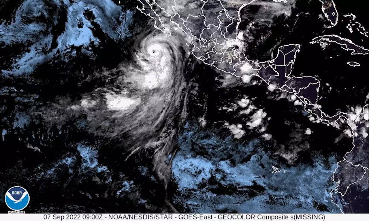 Category 2 Hurricane Kay approaching Baja California