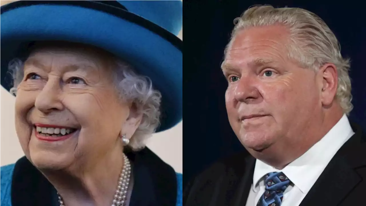 Doug Ford, John Tory pay tribute to Queen Elizabeth II as 'beacon of eloquence'