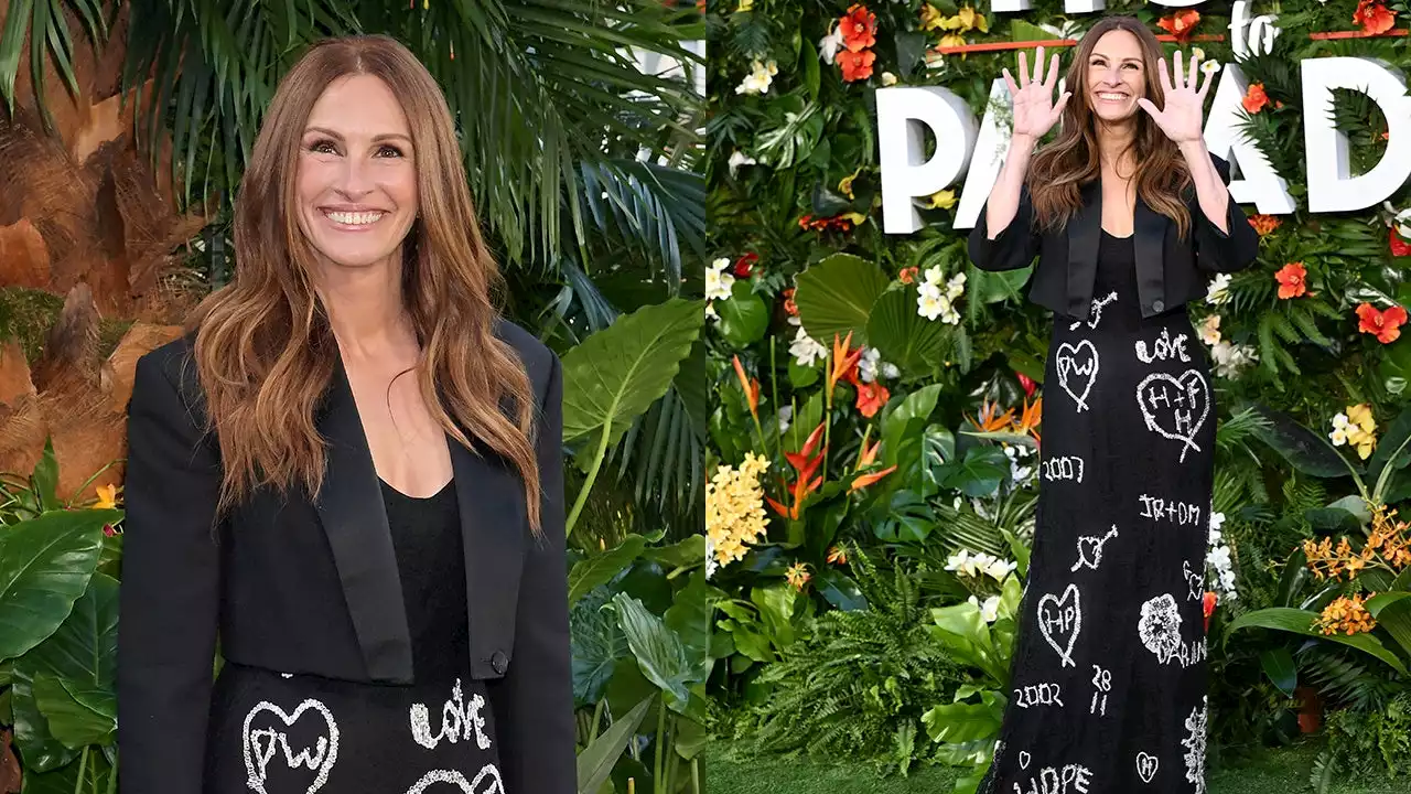 ‘Ticket to Paradise’ star Julia Roberts pays tribute to her family at movie premiere with sentimental dress