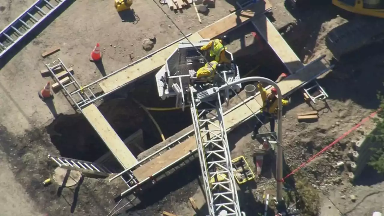 Recovery effort underway after man presumed dead in Renton trench collapse