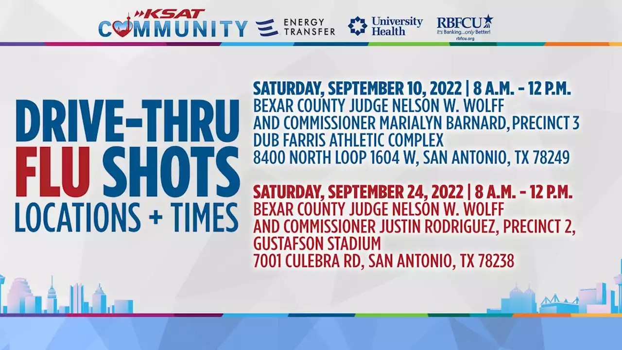 University Health, Bexar County to offer free flu shots during 4 drive-thru events