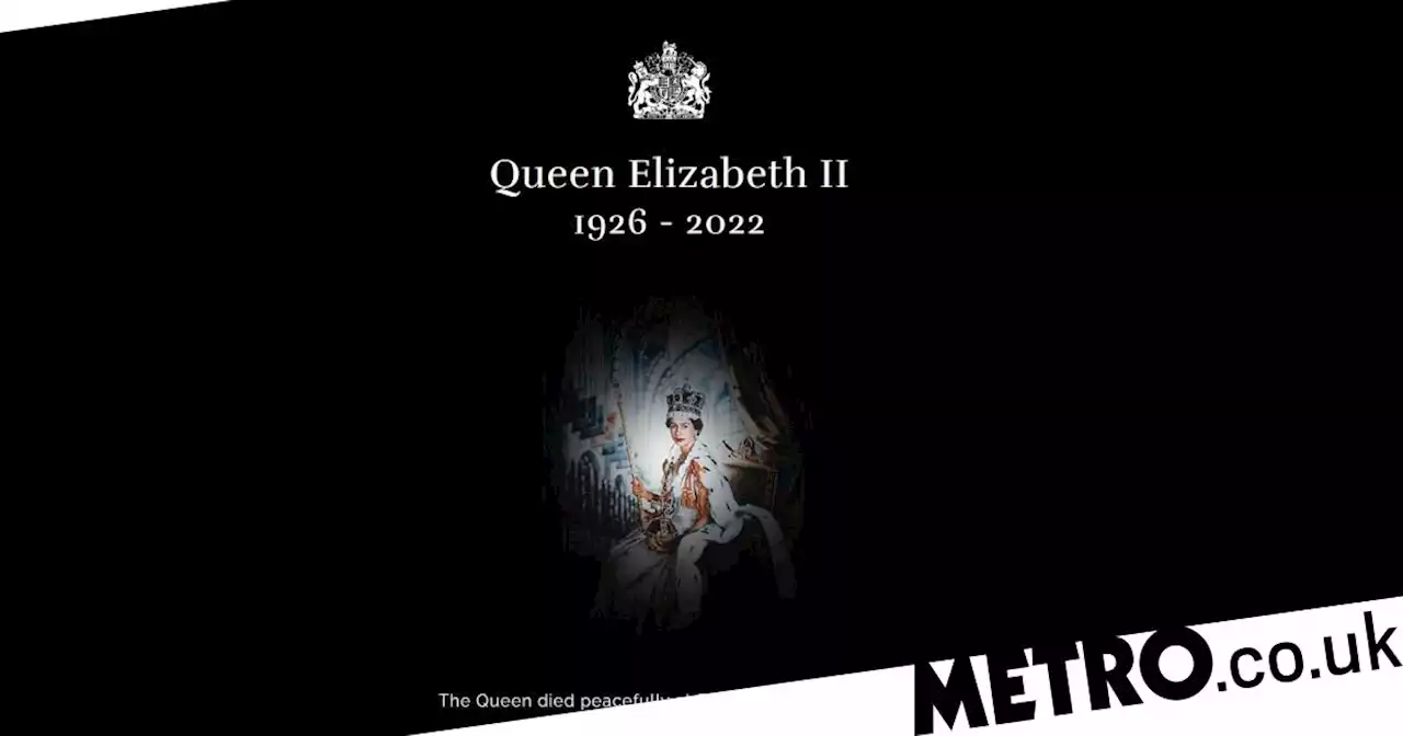 Royal website and social media accounts turn dark as family mourns the Queen