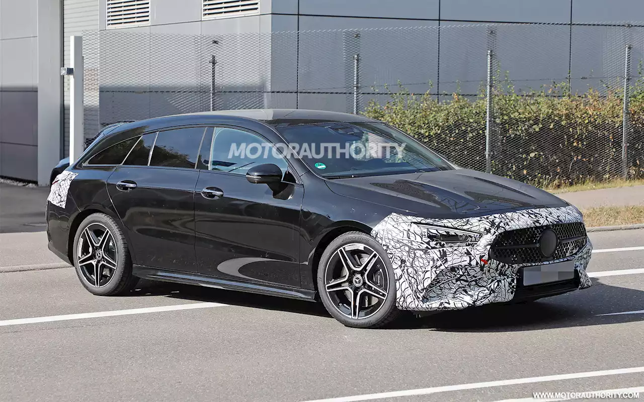 2024 Mercedes-Benz CLA-Class Shooting Brake spy shots: Updated compact wagon spotted