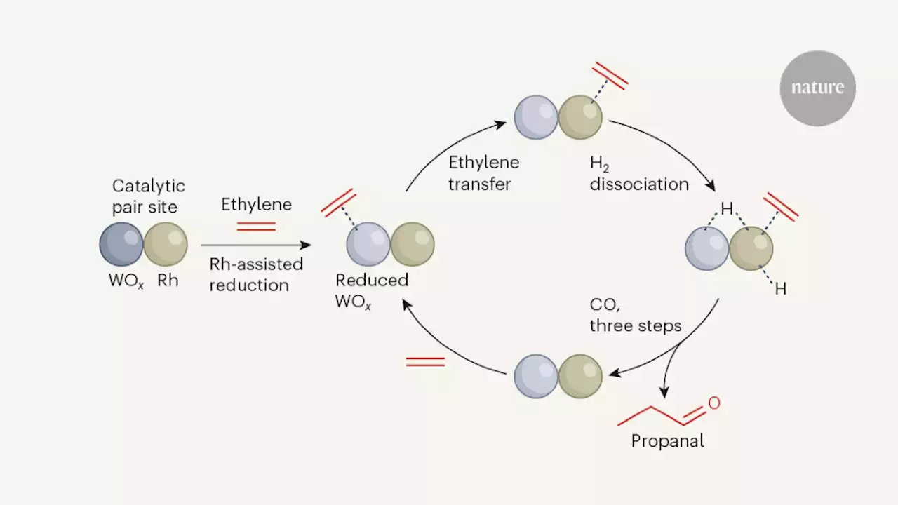 Synergistic active sites observed in a solid catalyst