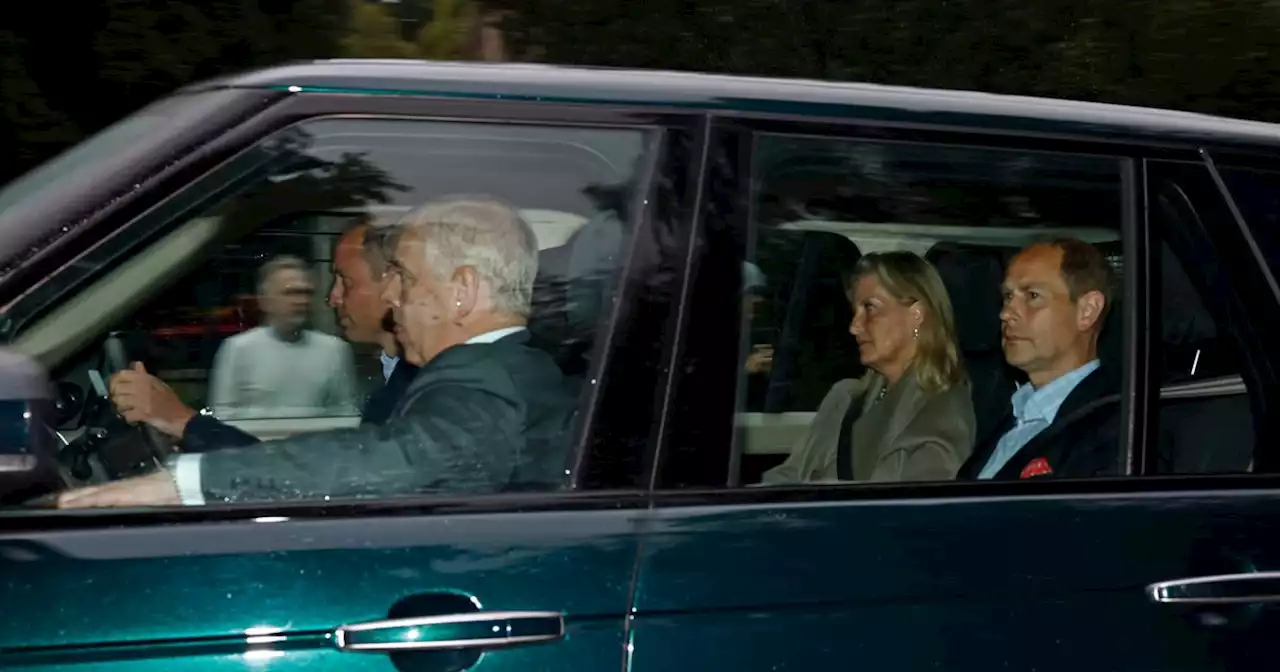 William seen driving fellow Royals into Balmoral hours before Queen's death news