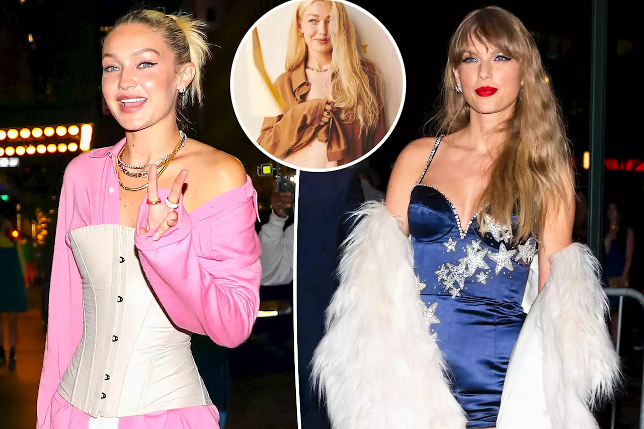 Taylor Swift attends Gigi Hadid’s launch party for her new clothing line