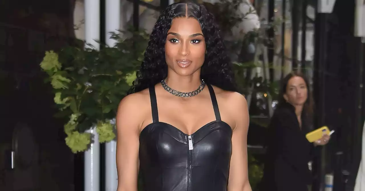 Ciara's Zipper-Front Leather Jumpsuit Is a Total '90s Vibe