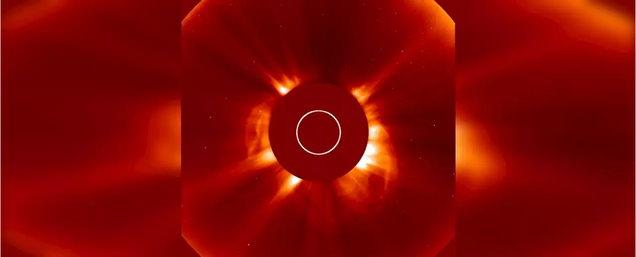 A Gigantic Solar Eruption Just Emerged From The Far Side of The Sun