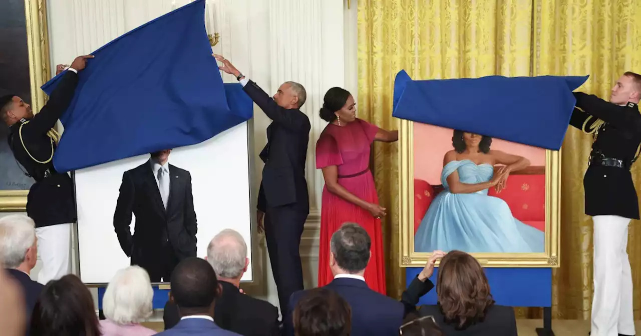 Social media celebrates Michelle Obama's braids at White House portrait unveiling