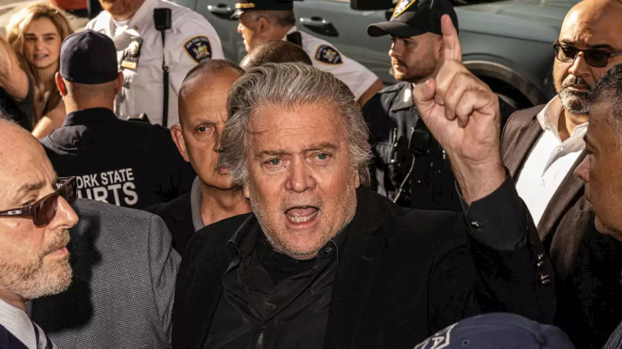 Bannon surrenders to authorities in NYC, expected to face charges in fundraising scheme