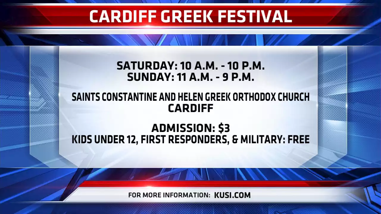 'Fund, Food, and Opa!' at the Cardiff Greek Festival Sept. 10-11 -