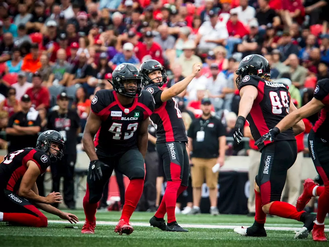 KICKING WITH CONFIDENCE: Ottawa Redblacks' Lewis Ward holds himself to high standard