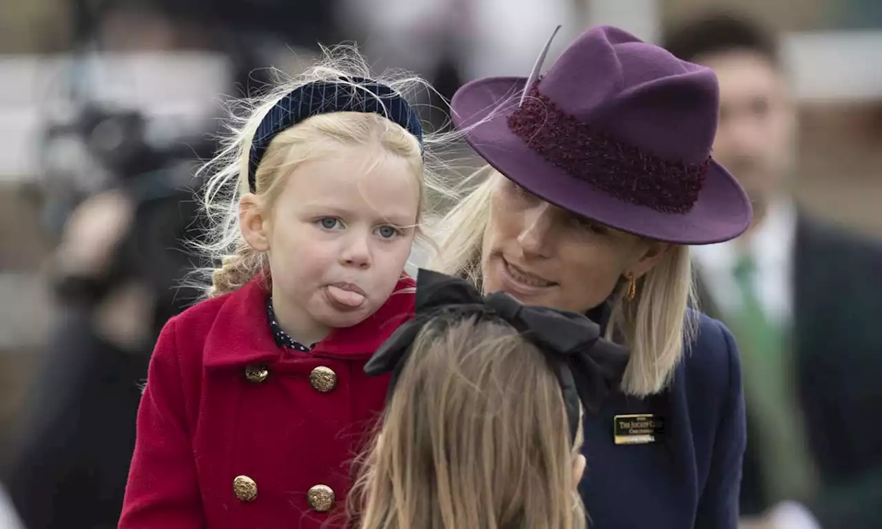 Adorable Lena and Mia Tindall join mum Zara for Cheltenham outing