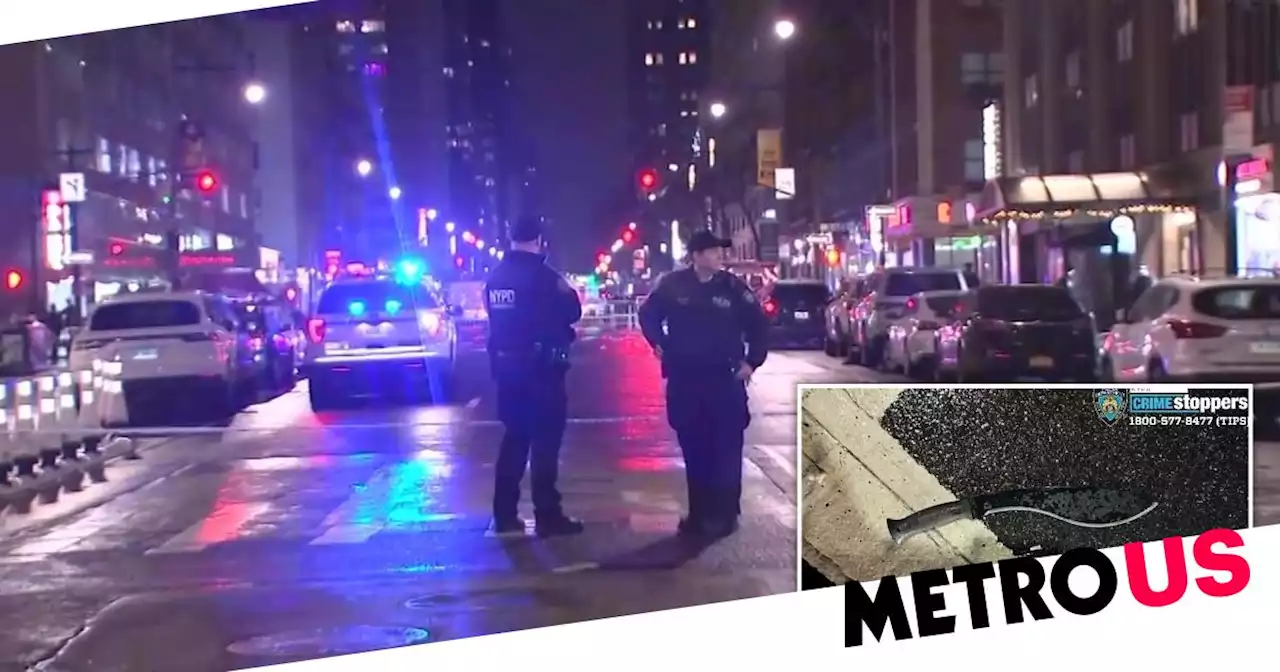 Three police officers attacked with machete at NYE party in New York