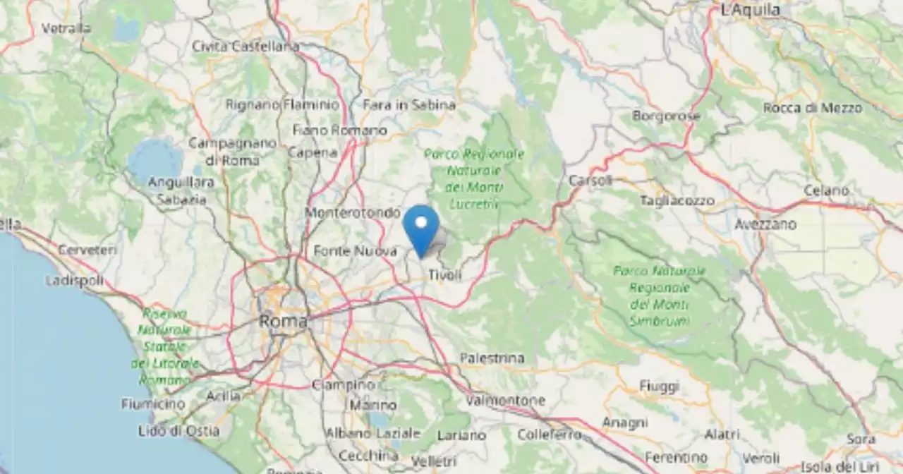 Scossa di terremoto a Guidonia Montecelio di magnitudo tra 3.1 e 3.6, avvertita a Roma