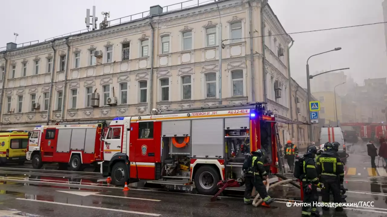 Пожар в ресторане 'Тарас Бульба' в центре Москвы потушили